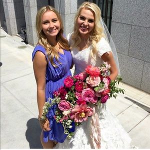 Periwinkle Anthropologie dress